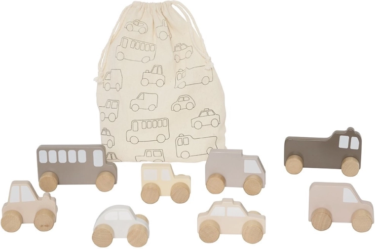 Jabadabado eerste autootjes Nature – set van 8 stuks