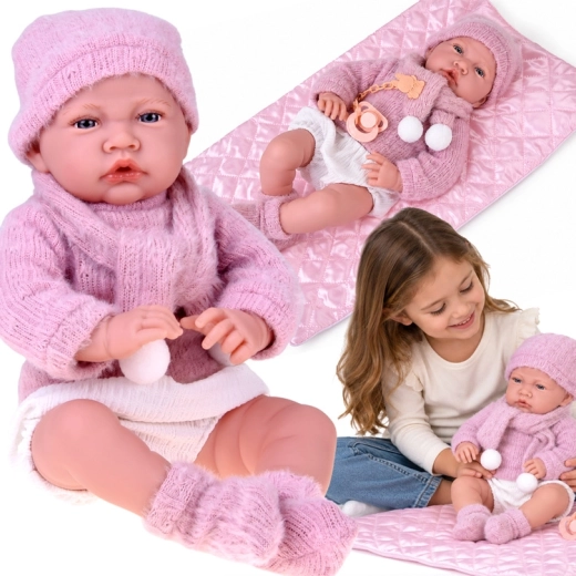 Pratende babypop met geluidsfuncties, 45 cm