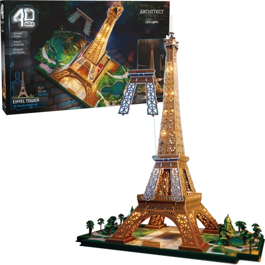 4D Build Eiffeltoren met ledverlichting – 3D-model om te bouwen