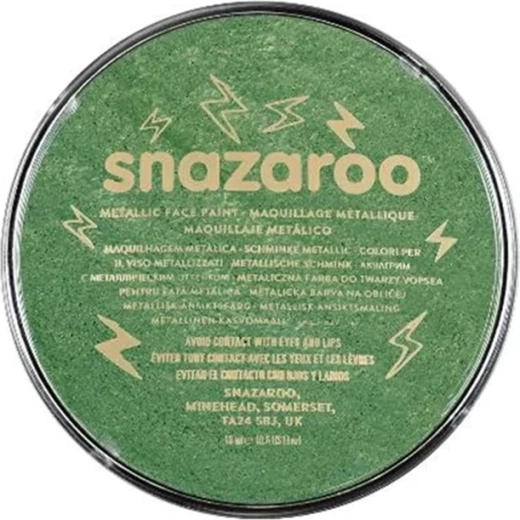 Snazaroo metallic gezichtsverf elektrisch groen 18 ml