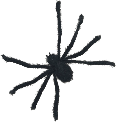 Grote zwarte spin voor Halloween 77 cm