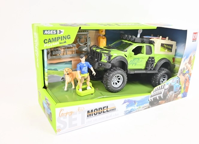 Jeep kinderauto met licht- en geluidseffecten (set)