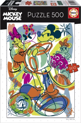 Educa Puzzel Mickey en vrienden 500 stukjes