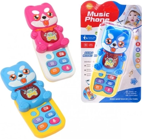 Muzikale telefoon hondje - 1 stuk