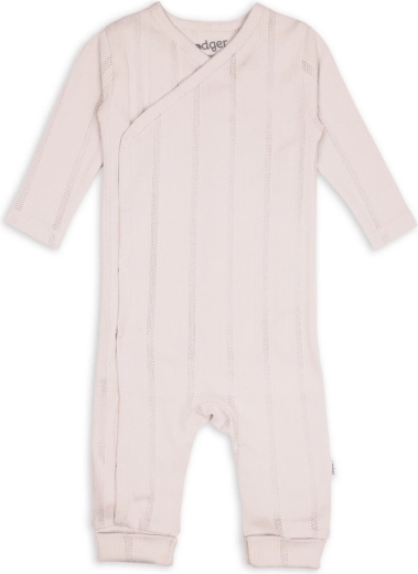 Lodger baby-overal Pointelle powder, maat 56