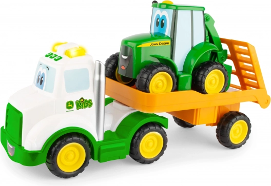 Tractor Johnny met Aanhanger voor Kinderen - John Deere