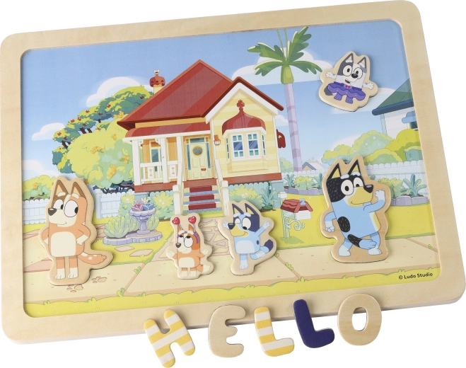 Bluey dubbelzijdig magnetisch bord – letters en afbeeldingen