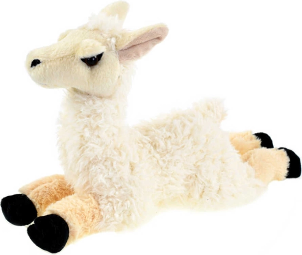 Pluchen liggende lama 32 cm