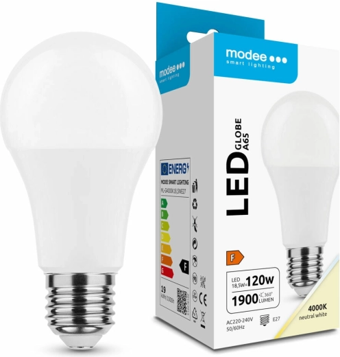LED lamp Globe A65 18,5 W E27 4000 K 270°