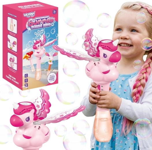Woopie bellenblaaspistool roze eenhoorn