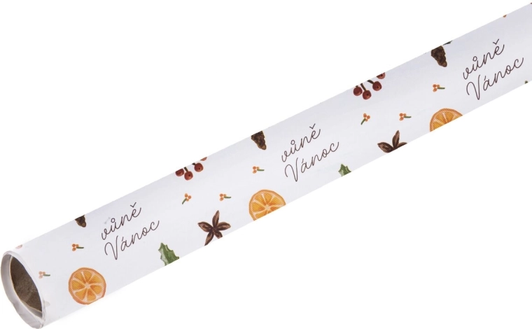 Inpakpapier Geur van Kerst 5 m × 70 cm op rol - 1 stuk