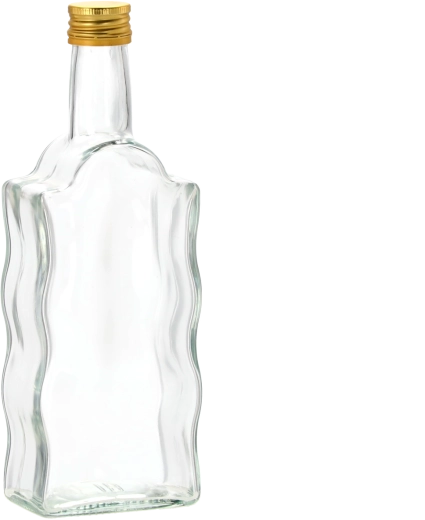 Glazen fles Fala 500 ml met metalen schroefdop