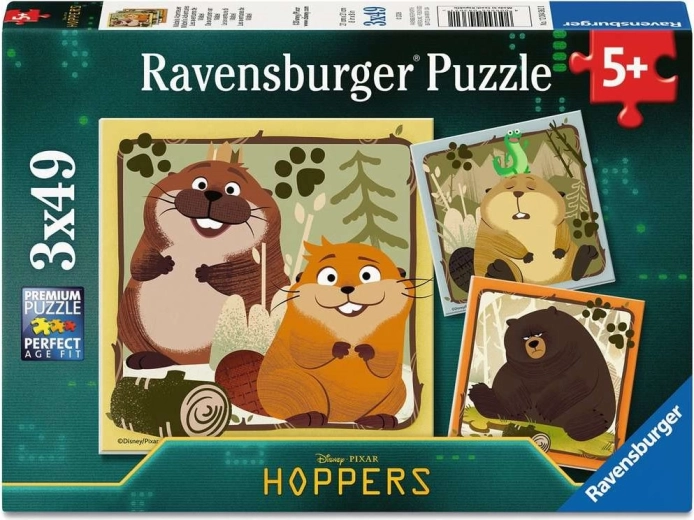Ravensburger puzzel Een sprongetje de wildernis in 3x49 stukjes