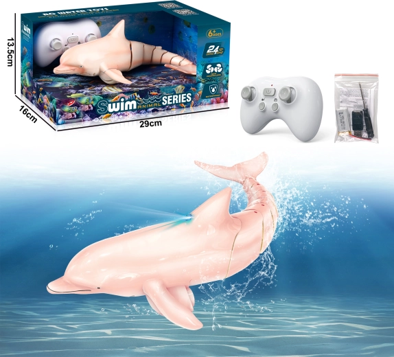 Roze R/C dolfijn met LED-lichten