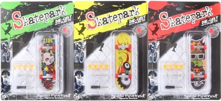 Schroefbare mini-skateboard met accessoireset