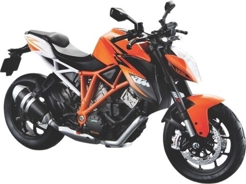 Metalen model KTM 1290 Super Bike 1:12 met sokkel