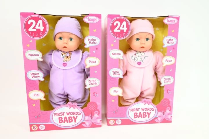 Babypop Bayer bobas 38 cm eerste woordjes