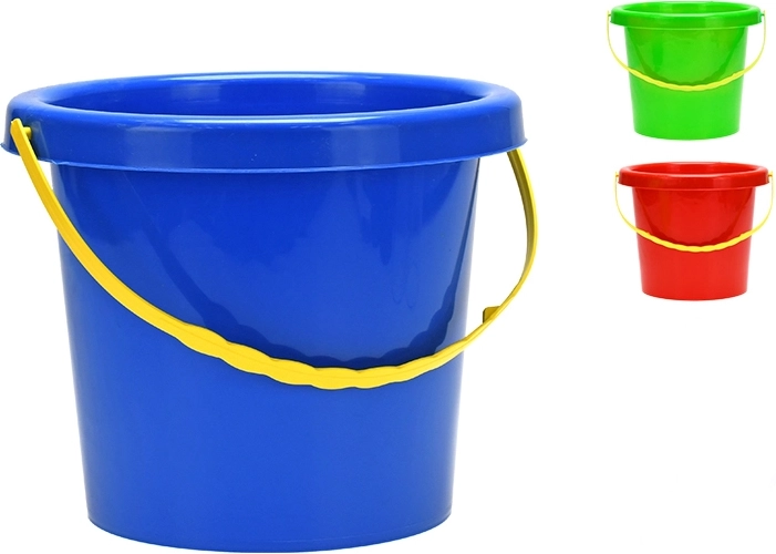 Plastic emmer voor kinderen 20 cm, mix van kleuren