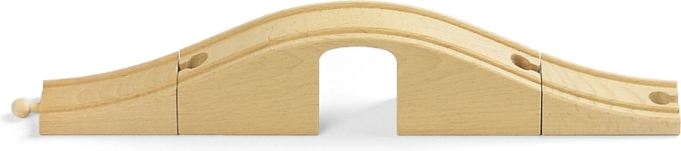 Kleine brug met onderdoorgang