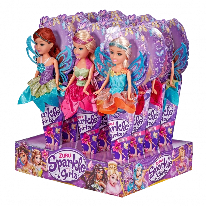 Sparkle Girlz fee met vleugels in een hoorntje