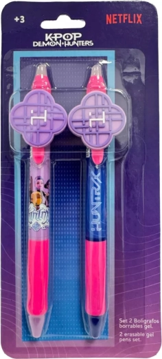 Set uitwisbare gelpennen K-Pop Demon Hunters HUNTR/X - 2 stuks