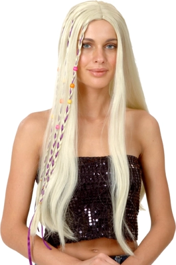 Kinderpruik blond met lang haar