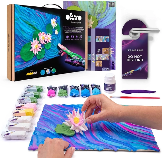 Okto creatieve set Waterlelies 30 × 40 cm