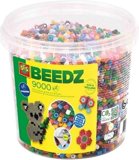 SES Beedz strijkkralen 9000 stuks mix