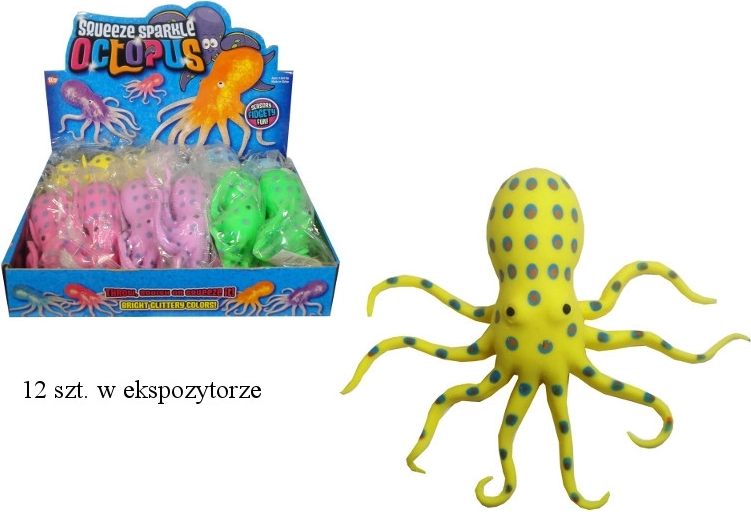 Anti-stress knijpbare octopus