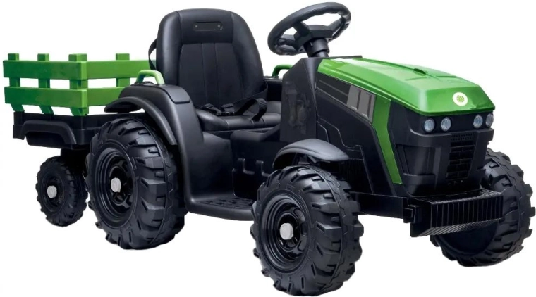 Buddy Toys elektrische tractor met aanhanger