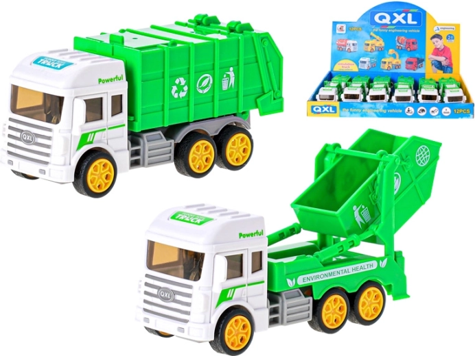 Vuilniswagen met wrijvingsmotor 12–13 cm