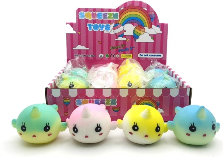 grappige knijpbare walvis antistress-speeltje