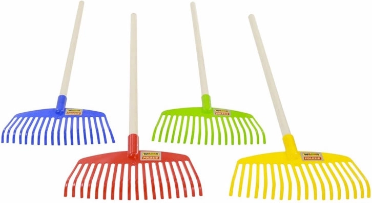 Kinderharkje met houten handvat Wader Quality Toys