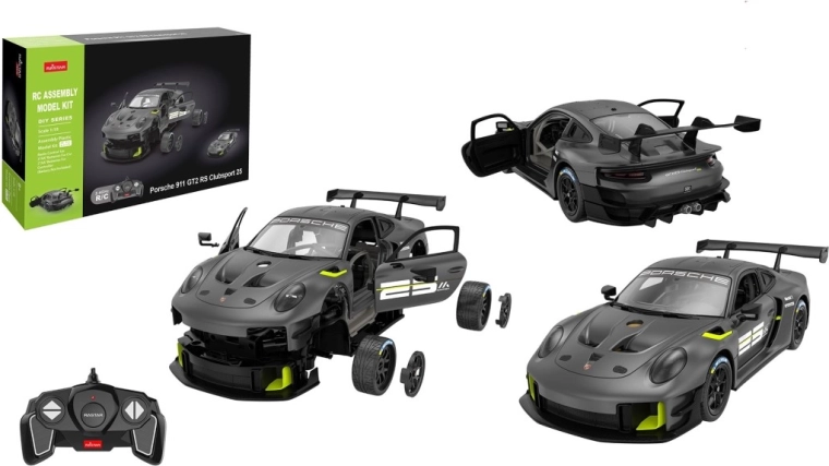 Bouwpakket voor een op afstand bestuurbare Porsche 911 GT2-auto, 26 cm