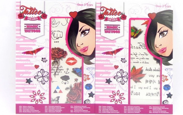 Tatoeage stickers voor meisjes