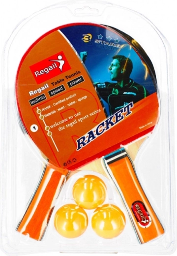 Set tafeltennisbatjes en -ballen