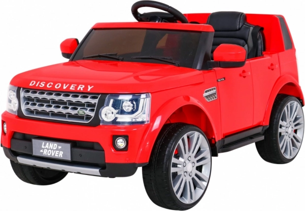 Elektrische kinderauto Land Rover Discovery SUV met afstandsbediening rood