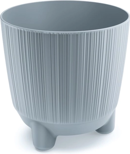 Bloempot met pootjes lichtgrijs 16,8 cm RYFO
