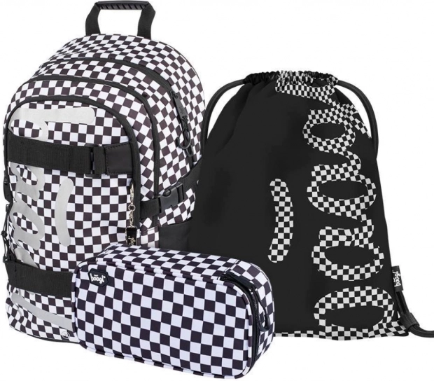 Baagl schoolsset Skate Ska – rugzak, etui en gymsack