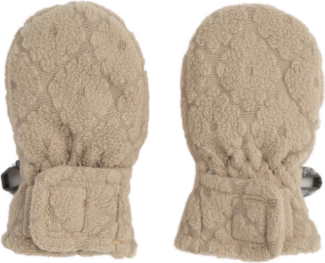 Lodger kinderwanten zonder duim Mittens Folklore Fleece beige (1–2 jaar) - 1 stuk