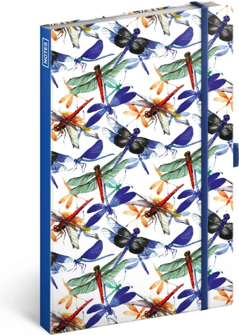 Notitieboek met libellen, gelijnd