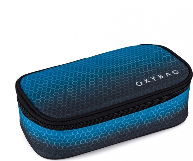 Školní pouzdro OXY Jumbo Ombre zwart-blauw