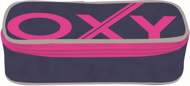 Školní etui Oxybag comfort met één laag Blue Line Pink