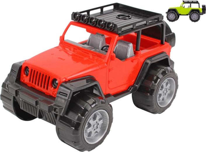 Kunststof terrein-SUV auto 28 cm voor kinderen