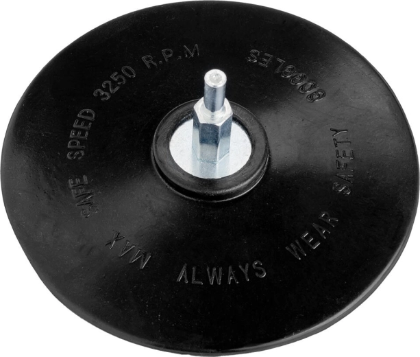 Aandrijfschijf voor schuurpapier 125 mm met schroefklem