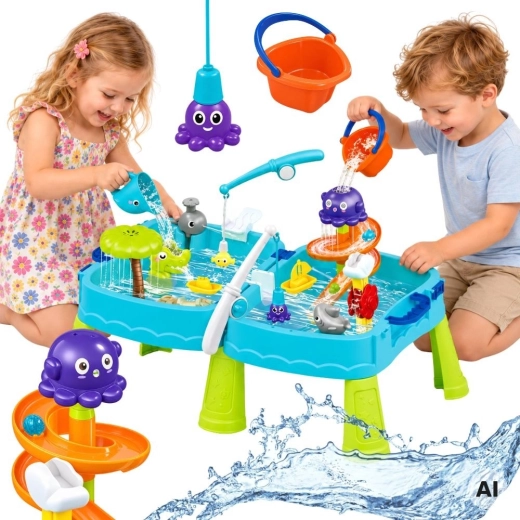 WOOPIE 2-in-1 water- en zandtafel met accessoires