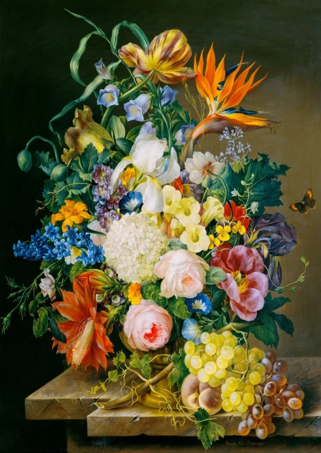 Geniet van de puzzel Bloemenkunstwerk 1000 stukjes