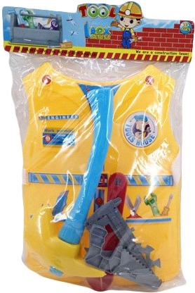 Kinderreparatieset met vest en gereedschap - 6 delen