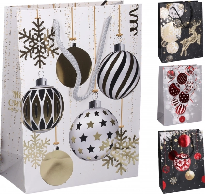 Cadeautas L 31 × 40 × 12 cm – kerstmotief