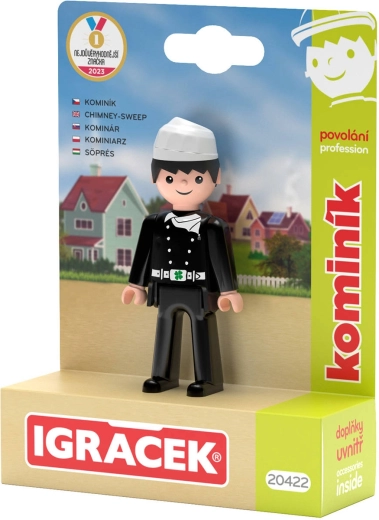 Efko Igráček schoorsteenveger – figuur met accessoires